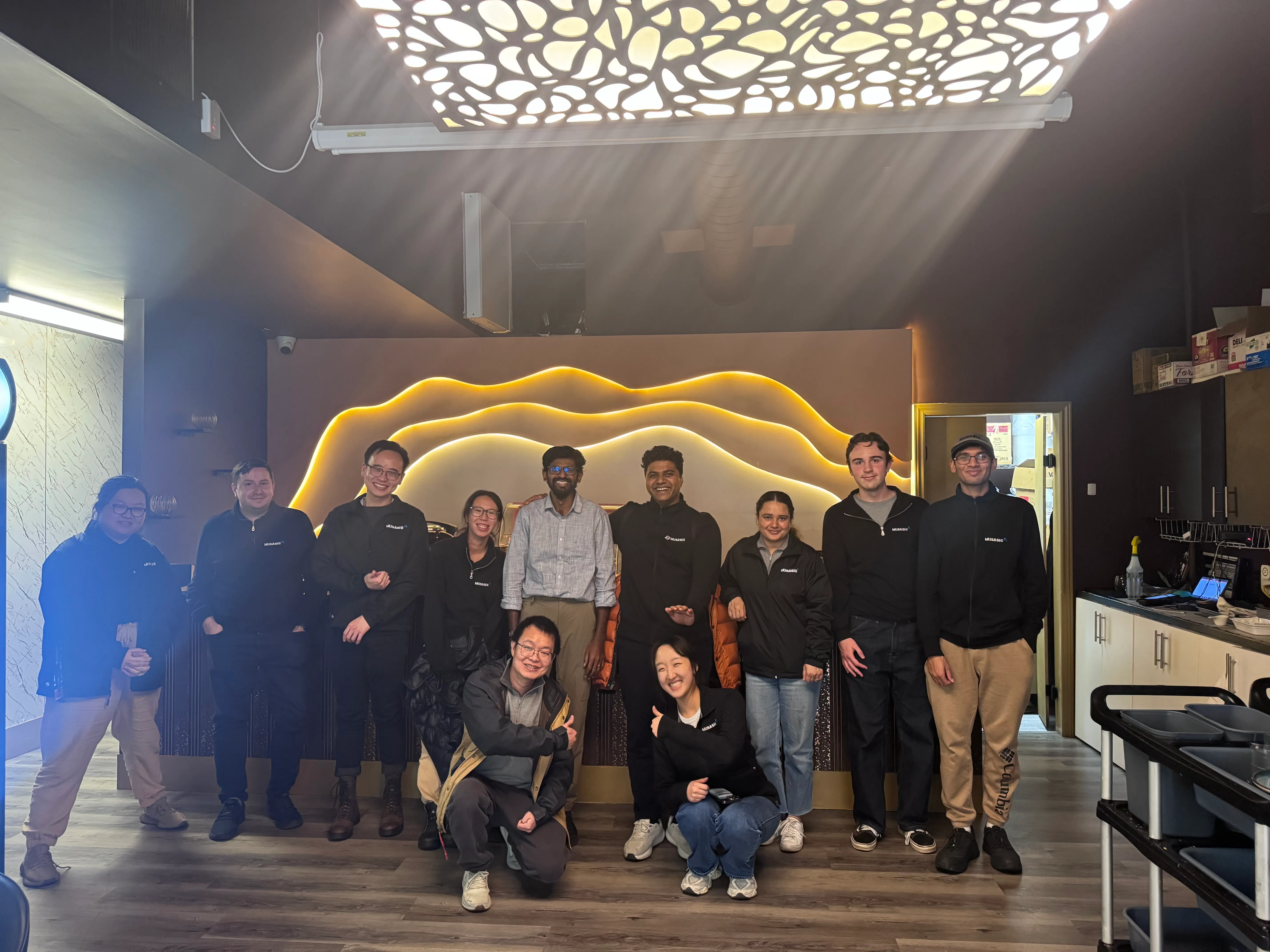 A vast majority of the team at Musashi AI, including the co-ops