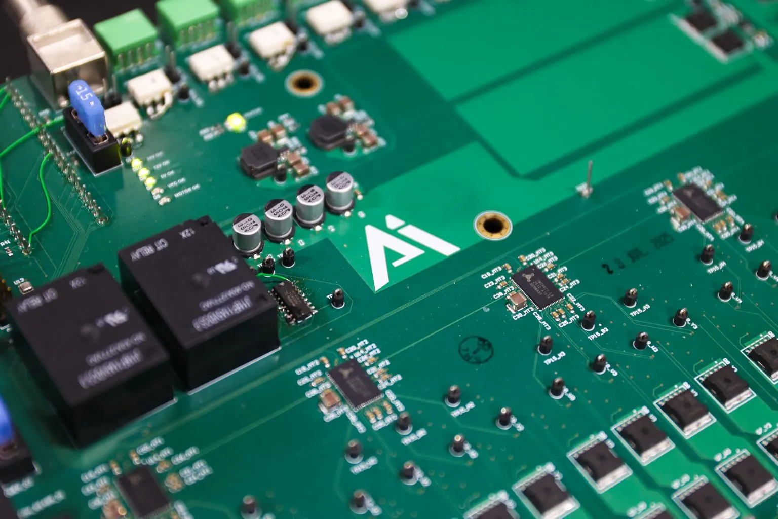 Photograph of the board used in our machine