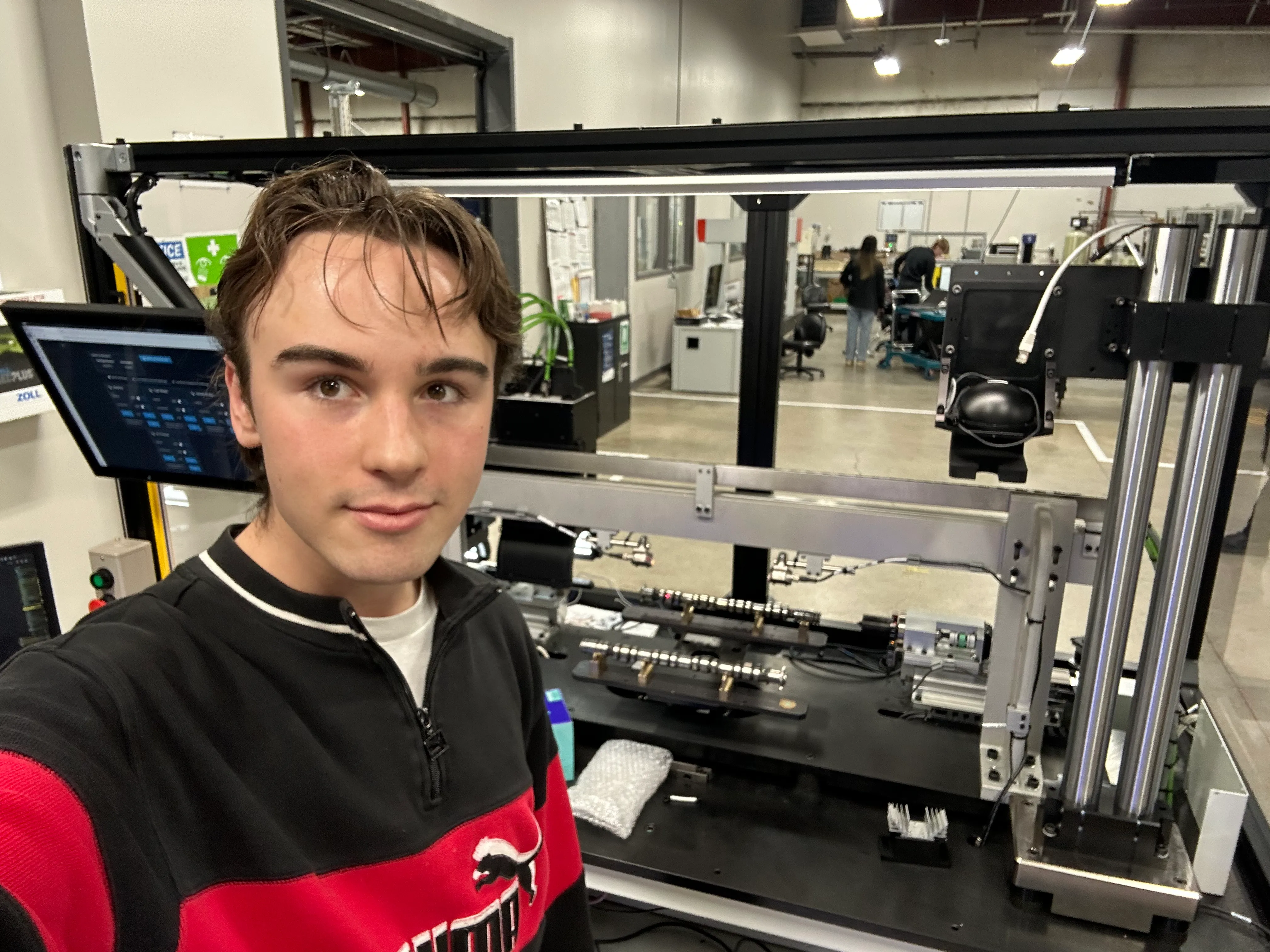 Me in front of the second generation machine